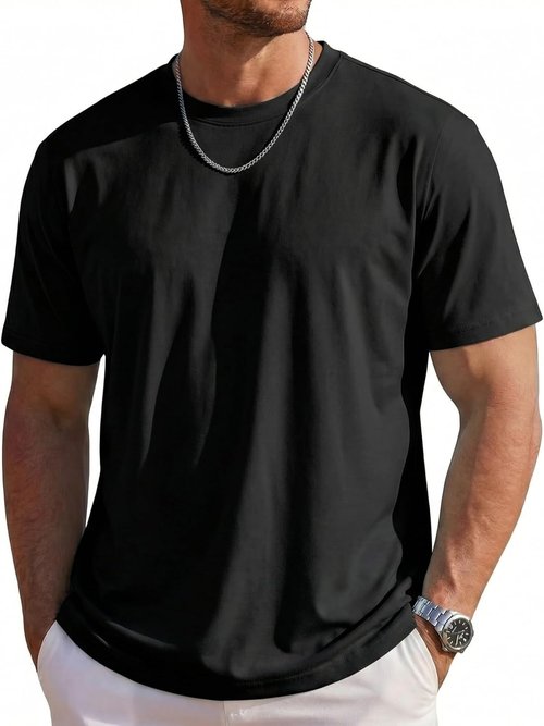 MAGCOMSEN Men's Short Sleeve T-Shirts - UPF 80+ Sun Protection, Lightweight & Moisture-Wicking Tees