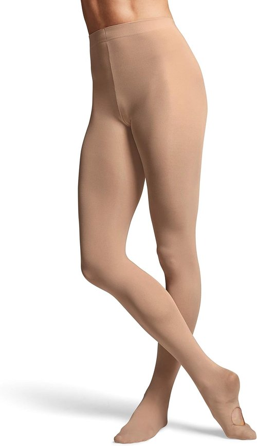 Bloch Dance Women's Contour Soft Adaptatoe Tights - Comfortable Fit | Perfect for Dance Classes