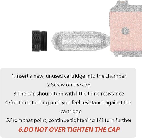 Fast Cap Adapter - Quick Change Cartridge Cap for BYRNA CL Compact - Easy Cylinder Replacement