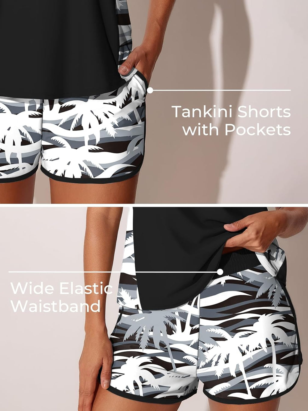 Summer Mae Blouson Tankini Swimsuits - Tummy Control Two-Piece Bathing Suit with Sporty Pockets | 2026 Edition