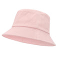Kids Sun Hat Bucket Style UPF 50+ Pink 4-8 Years Packable Cotton