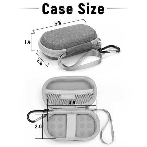 MGZNMTY Portable Hard Travel Case for AliveCor Kardia Mobile Heart Monitor Personal EKG/KardiaMobile 6-Lead Rate Monitoring Devices (Case Only)(Gray)