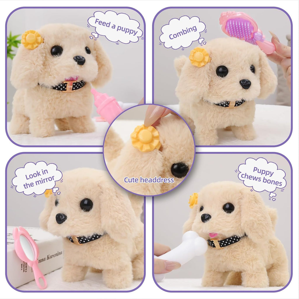 Vanvimen Robot Dog Toys - 16 Realistic Puppy Playsets for Kids Ages 3-8 | Perfect Birthday Gift