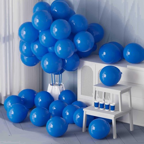 DECOCKRAT Blue Latex Balloons Kit - 110PCS 12'' Helium Balloons for DIY Parties & Celebrations