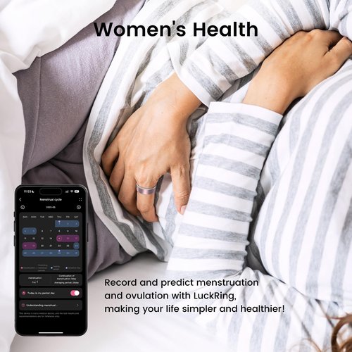Jojovenusmall Smart Ring for Women & Men - IP68 Waterproof Fitness Tracker with Long Lasting Batteries, 28-Language App, Sleep/Step/Heart Rate Monitor, Compatible with iOS & Android (Gold & Silver, 9)