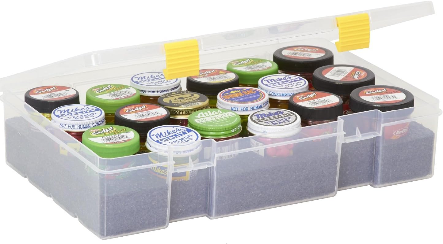 Plano Bait Stowaway Jar - Clear Fishing Storage Container for Easy Organization