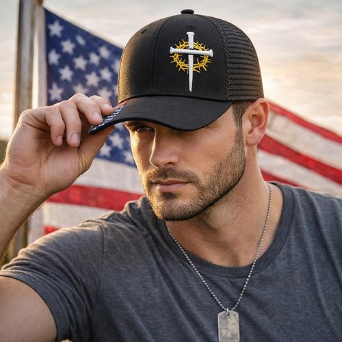 Christian Gifts for Men Women Jesus Cross Faith Adjustable Baseball Cap Religious Gifts for Thanksgiving Christmas 3D Embroidered Cross (US, Alpha, One Size, Black)