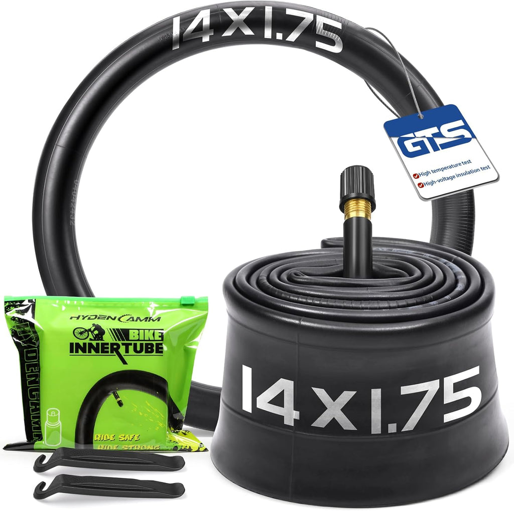 Reliable Bicycle Tube by [Brand Name] - 12 to 29 Inch Sizes with 32mm AV Schrader Valve & Tire Levers