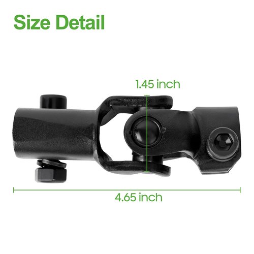 10L0L Golf Cart Steering Yoke Shaft Intermediate Assembly for E-Z-GO RXV 2008-up Gas & Electric and Electric 2Five Vehicles 608114 600333 604613