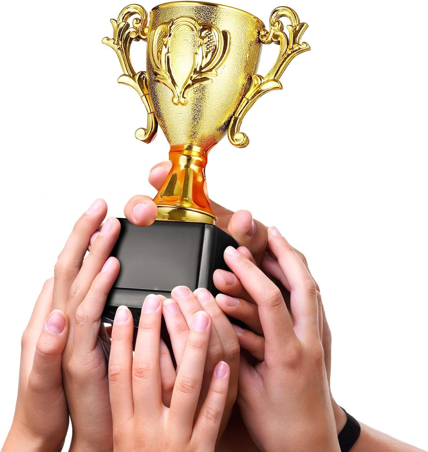 Premium Gold Plastic Trophy Cup Awards Ideal for Sports Tournaments Competitions and Parties