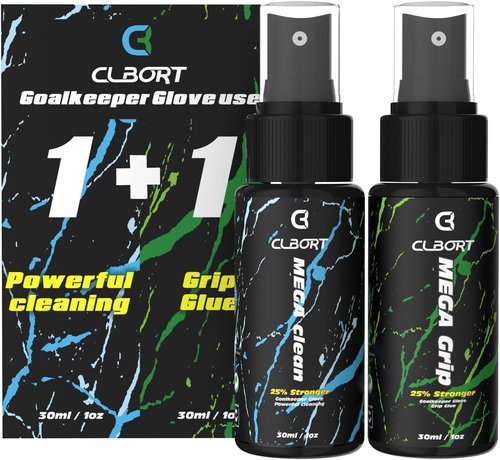 Goalkeeper Glove Spray Bundle - MSDS Certified 30ml Grip Spray & 30ml Glove Wash