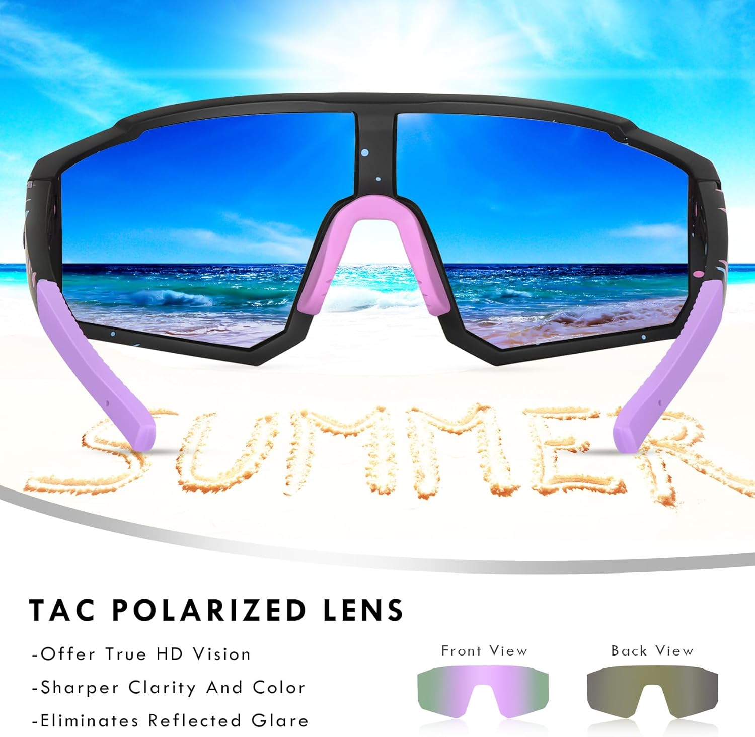 Skiennix Youth Baseball Sunglasses - Polarized UV400 Protection for Kids | Perfect for Softball & Cycling