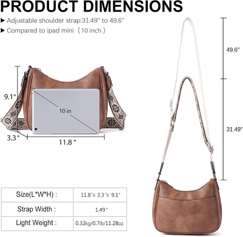 CLUCI Crossbody Purse - Stylish Crescent Bag for Women with Adjustable Strap - Versatile Design