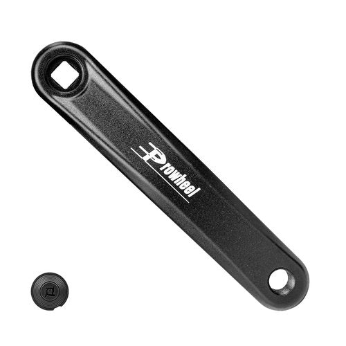 WEEROCK Prowheel Bike Left Crank Arm 170 mm Aluminium Alloy Square Hole with Plastic Dustproof Cover Bicycle Replacement Prat