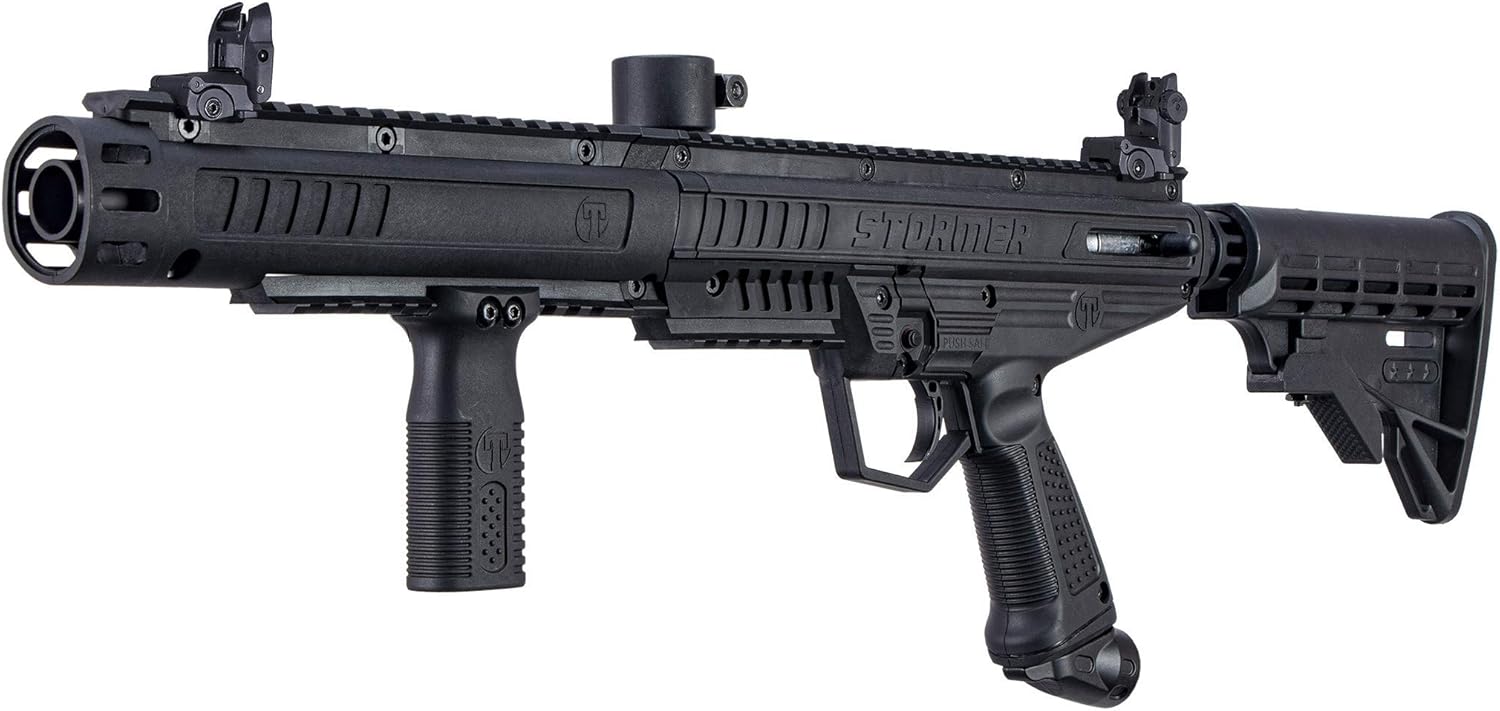 Tippmann Stormer Tactical Marker - Sleek Black Design for Enhanced Performance