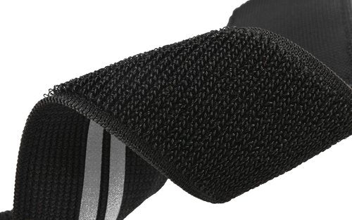 ROCKBROS Bike Pants Strap Bicycle Cycling Pants Cuff Band Reflective Wrist Ankle Bands for Outdoor Sports(2 PCS) Black Silver