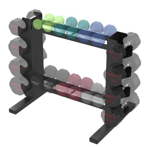 PROIRON Dumbbell Rack Stand for Home Gym, Upgraded Stable Weight Rack, 4-Tier Dumbbell Rack Stand Only Holder for Dumbbells, Free Weights, 450LB Capacity Heavy-Duty Compact Storage Organizer