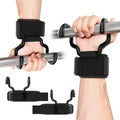 YEYINGZHUO Weight Lifting Hooks(Pair), Wrist Straps for Weightlifting, Adjustable Strap Hand Grips with Thick Wrist Padding, Weightlifting Hooks for Pull-Ups, Deadlifts, Strength Training&Gym Workout, Men and Women