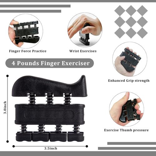 Grip Trainers - Forearm Strengtheners & Finger Trainers for Enhanced Grip | 5-Pack Set