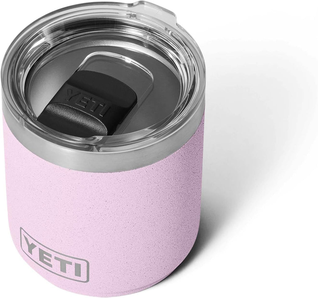 YETI Rambler 10 oz Lowball - Vacuum Insulated Stainless Steel with MagSlider Lid | Cherry Blossom