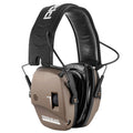 PROHEAR Digital Electronic Shooting Ear Protection Muffs with GEP02 Gel Ear Pads, Hunting 5X Sound Amplification Earmuffs, NRR 23dB Low Profile Hearing Protection for Gun Range - Brown
