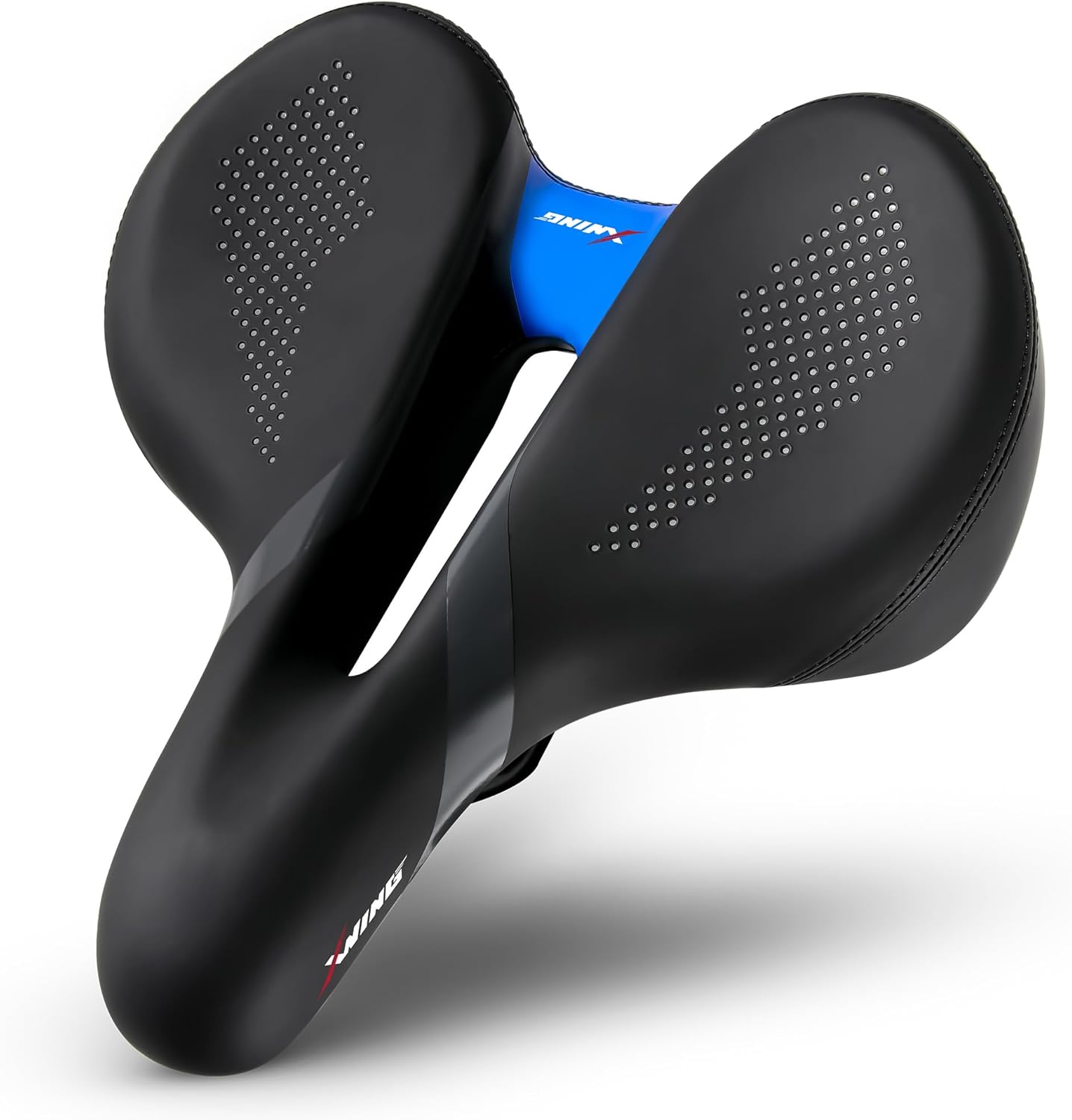 X WING Comfort Bike Seat - Innovative 5-Zone Design with Memory Foam for Men & Women | Ideal for City, MTB & Trekking Bikes