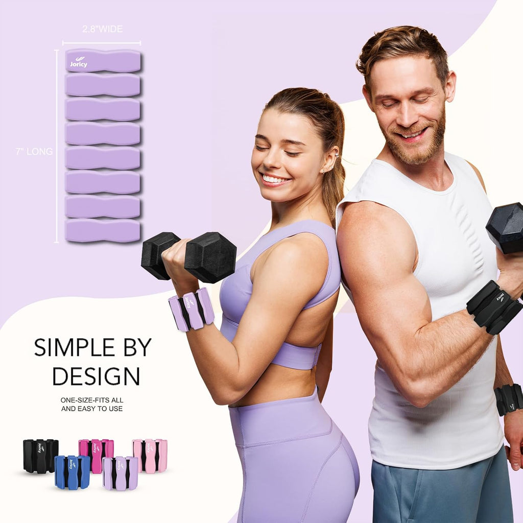 Skiennix Wrist Weights - Adjustable 1lb to 2lb Bangles for Strength Training & Yoga | Unisex