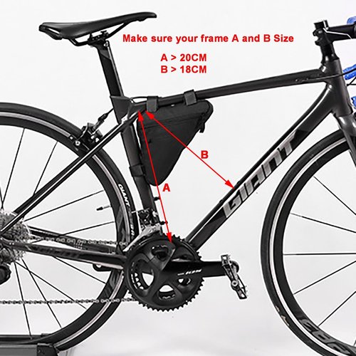 COTOUXKER Bike Frame Bag, Mountain Bike Bag for Road and Mountain Bikes Lightweight Cycling Storage Bags (Small black)