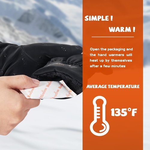 Hand Warmers Bulk - 240/280 Paris - Long-Lasting Up to 12 Hours for Warm Body, Safe Portable Hand Warmers Disposable for Hand & Foot, Heater for Camping, Fishing