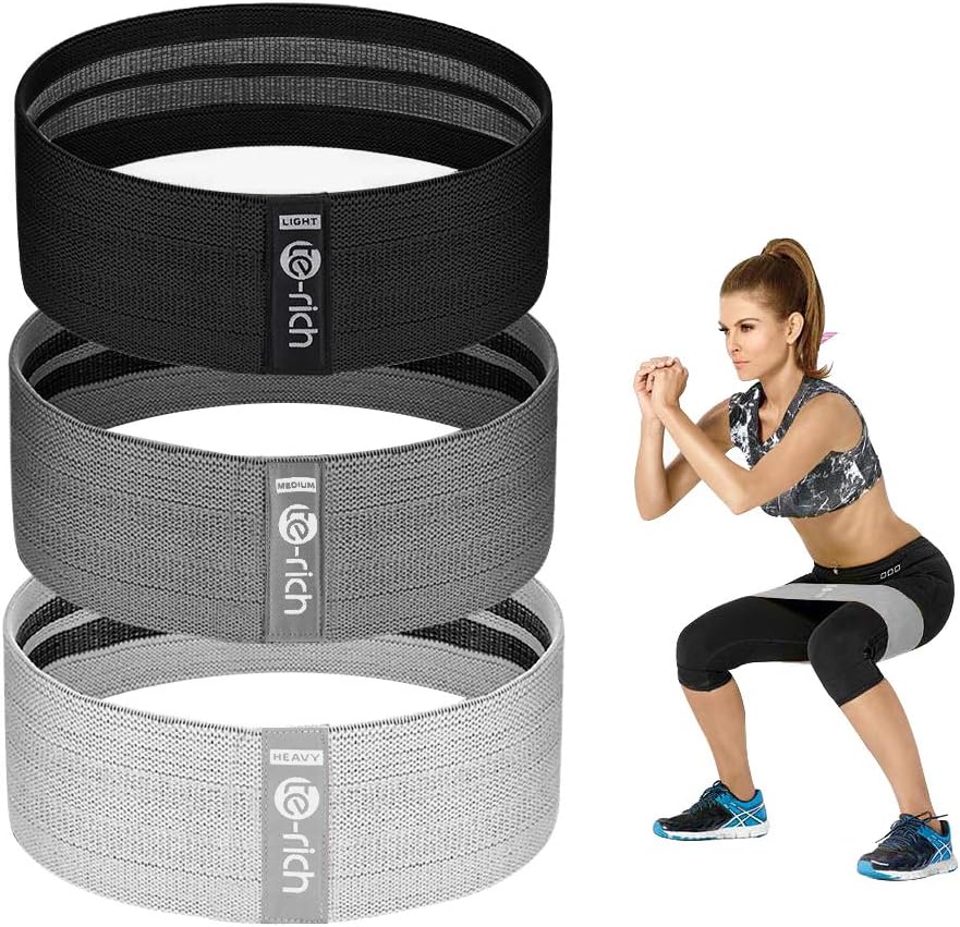 Skiennix Resistance Bands - Fabric Workout Bands for Men & Women | Thick Booty Loop Bands for Glutes & Legs