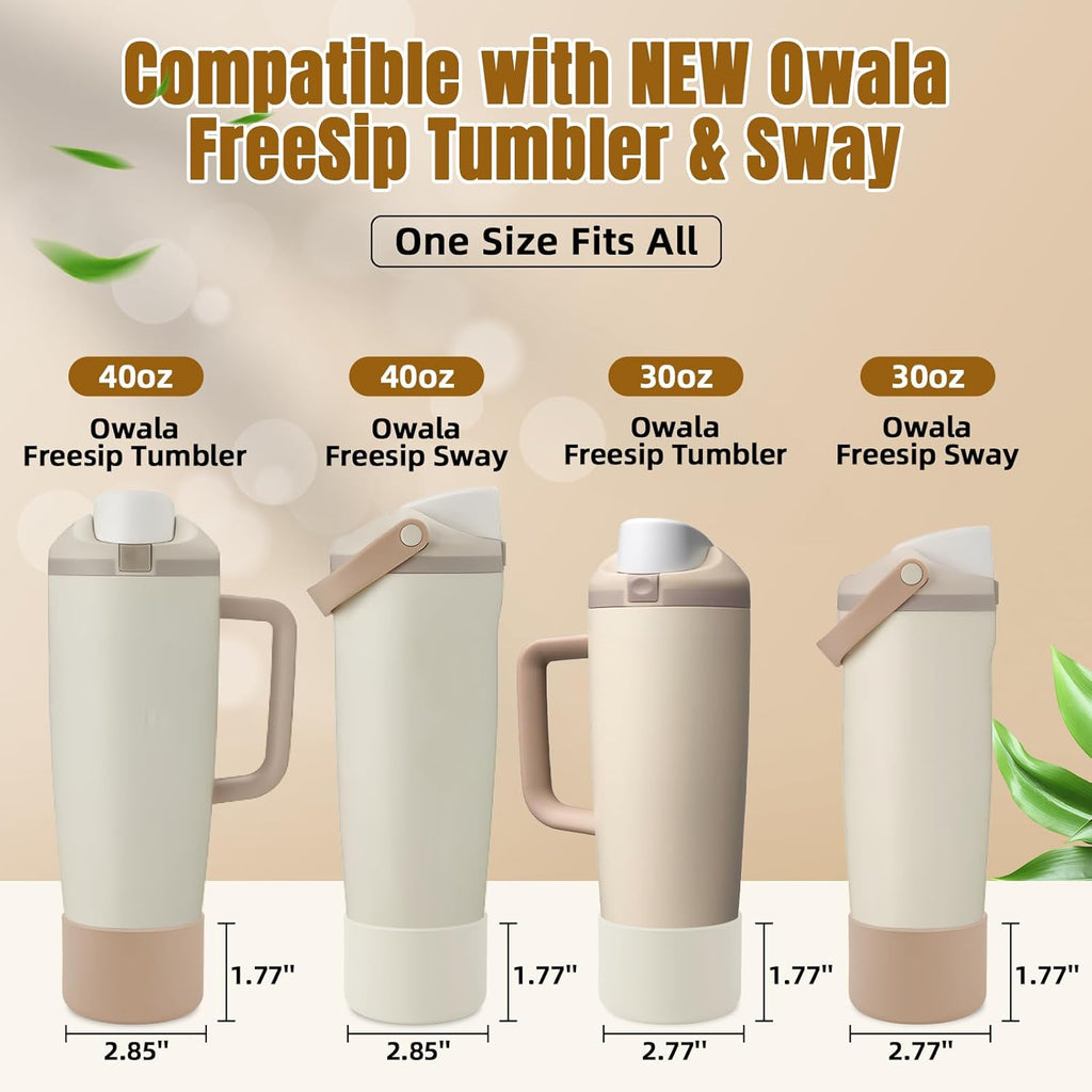 Owala 2PCS Silicone Boot - Protective Anti-Slip Bottom Cover for 30oz & 40oz FreeSip Tumblers