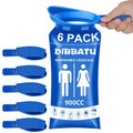 DIBBATU Disposable Urine Bags for Women, 6/12PCS Female-Friendly Travel Urinal Bags, 900ML Pee Bags for Travel for Women/Men, Emergency Unisex Camping Pee Bags for Hiking, Road Trip, Traffic Jam