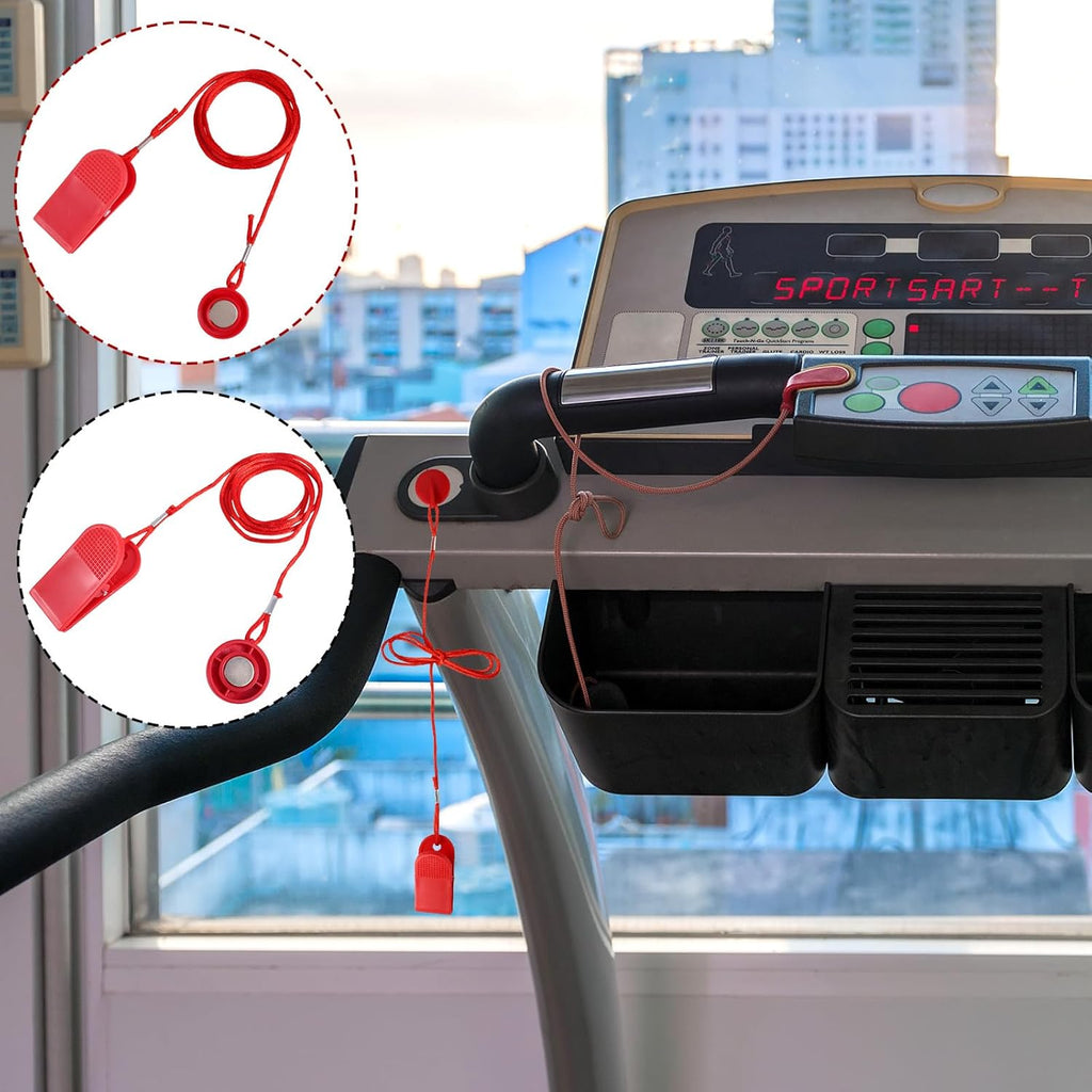 Skiennix Treadmill Safety Keys - Universal Magnetic Key Replacement for Emergency Stop | 2-Pack