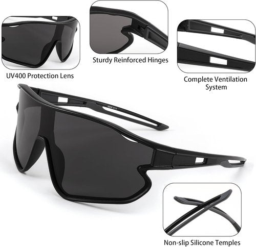 FEISEDY Unisex Youth Sunglasses - UV400 Protection for Teens | Stylish Baseball & Tennis Shades B4064