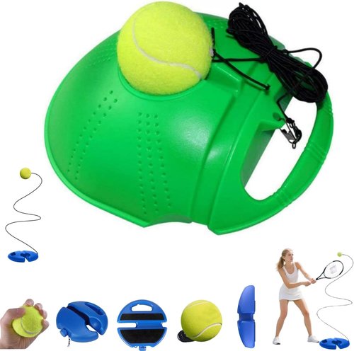HISKI Tennis Trainer Equipment Set - Multifunctional Rebound Ball with String for Backyard Practice