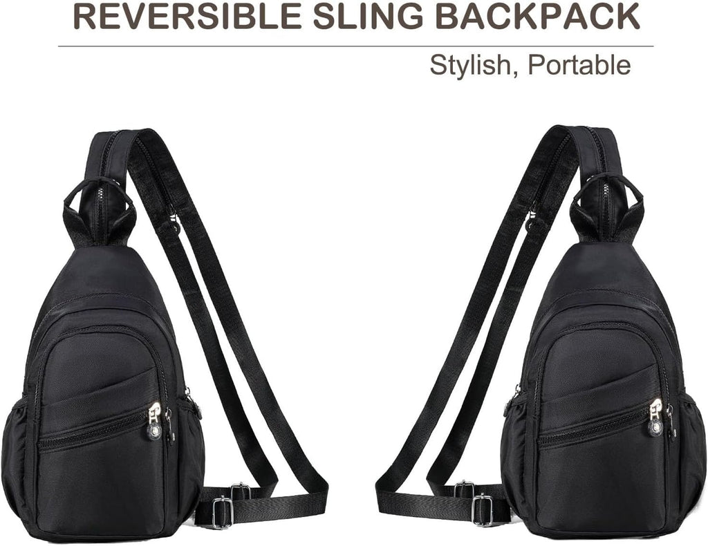 Xsecnua Small Crossbody Sling Bag - Versatile Mini Backpack for Travel | Stylish Chest Bag