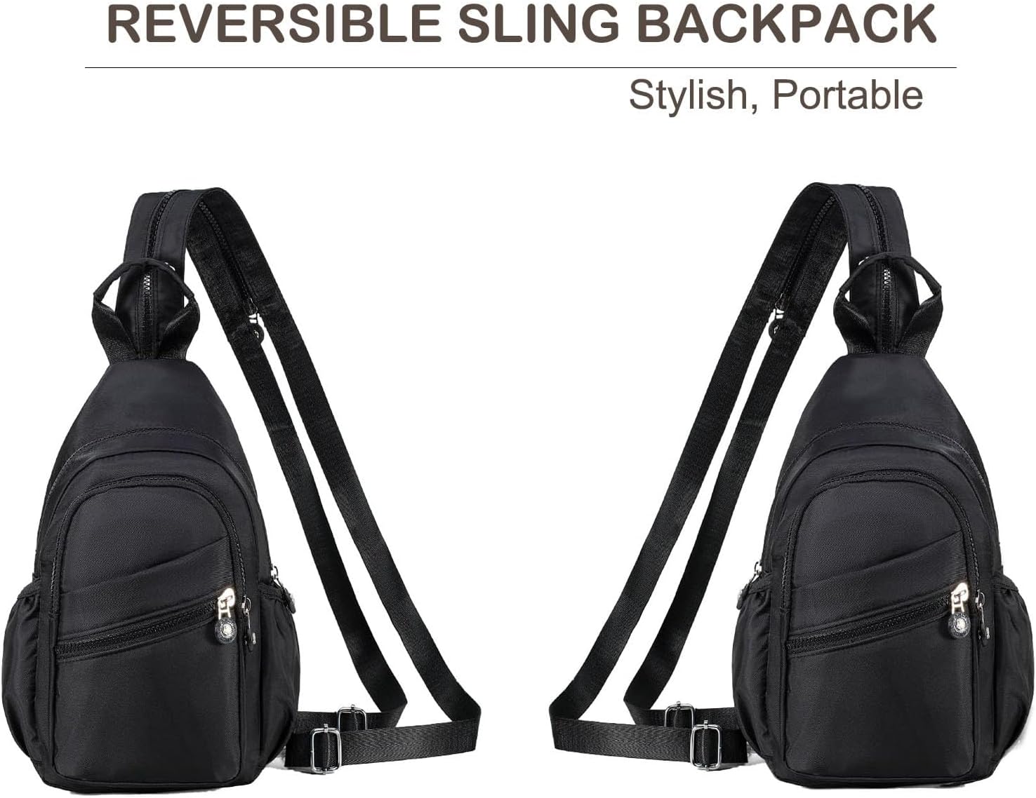 Xsecnua Small Crossbody Sling Bag - Versatile Mini Backpack for Travel | Stylish Chest Bag