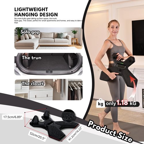 Plank Board,Wobble Balance Board for Core Workout,Push Up Board With Smart Phone Holder,Gym Accessories for Men & Women (Black)