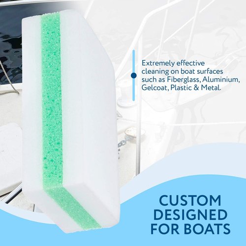 Impresa Boat Scuff Eraser - XL Marine Cleaner | Effectively Removes Marks from Fiberglass, Aluminum & Metal - 4 Pack