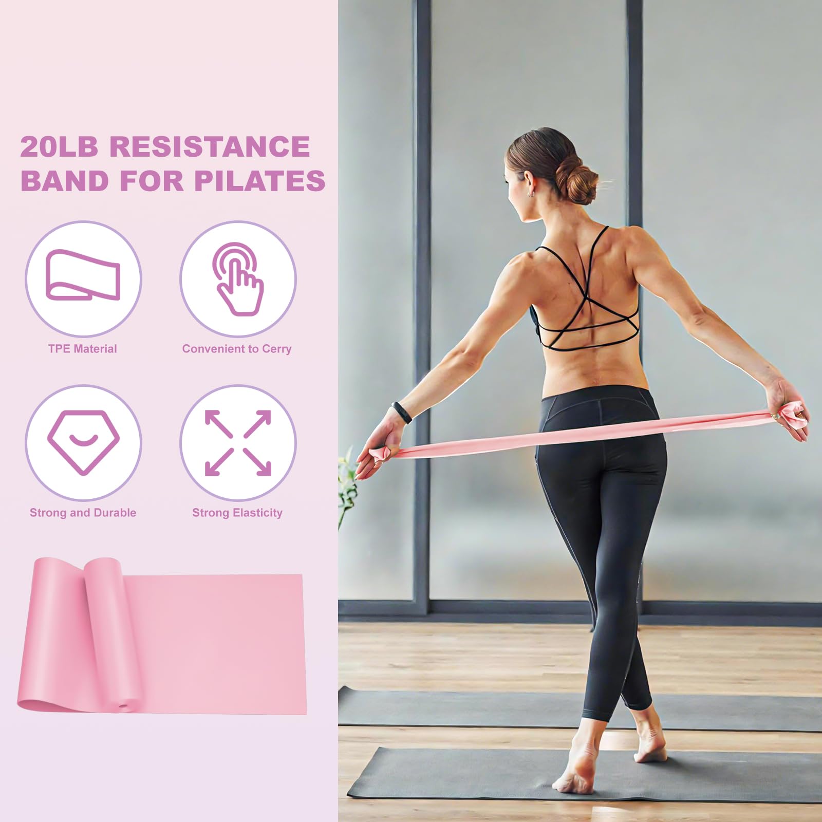 Pilates Kit,Home Pilates Ring Kit for Women,Pilates Equipment 15" Pilates Ring Plus and Ball Set with Pilates Ring, Pilates Ball, Resistance Bands, Figure 8 Band & Accessories Pilates Starter Kit