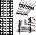 Ghosthorn Fishing Pole Rod Rack - Wall/Ceiling Mounted Storage Organizer for Fishing Gear | Durable Design