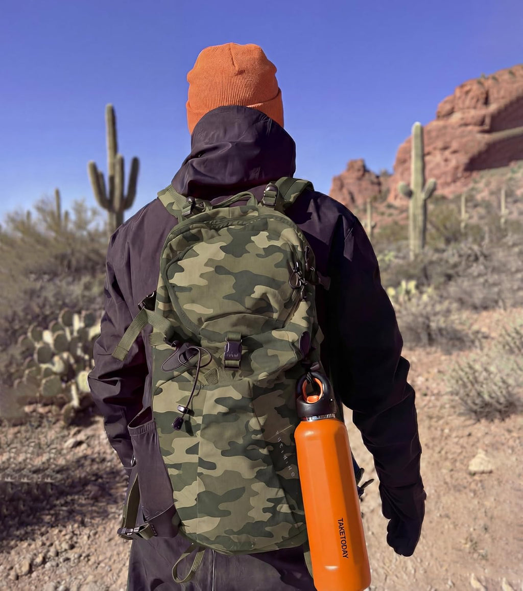 TakeToday Travel Water Bottle - Collapsible & Insulated Design for Easy Portability