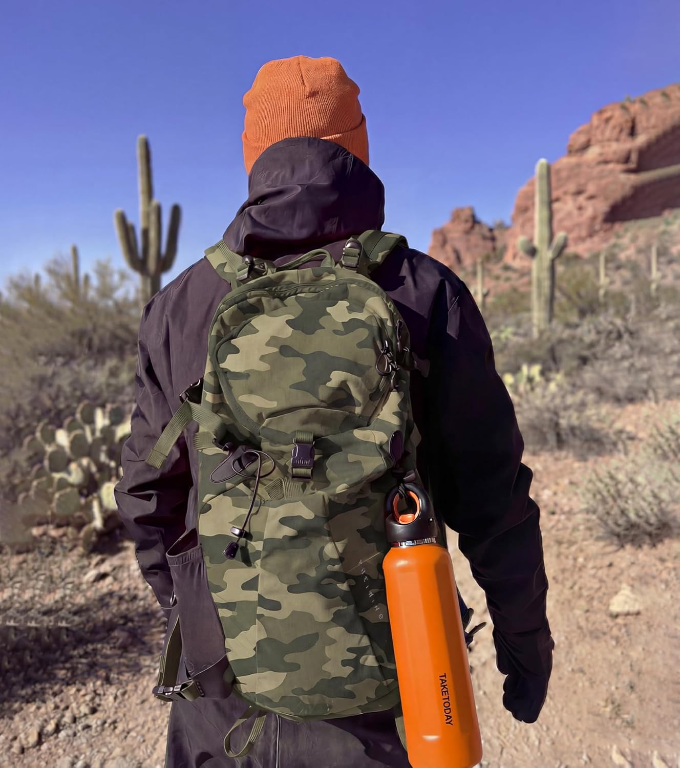 TakeToday Travel Water Bottle - Collapsible & Insulated Design for Easy Portability