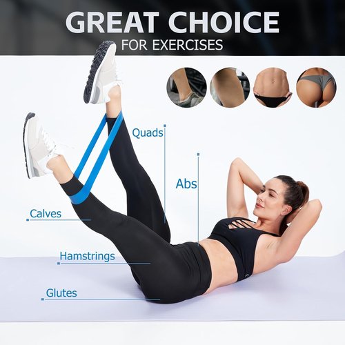 Loop Resistance Bands by [Brand Name] - 5 Pcs Mini Exercise Bands for Strength Training & Physical Therapy