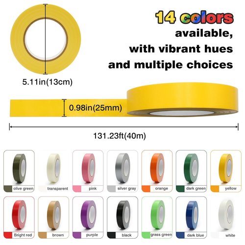 Heavy Duty White Duct Tape - 1 Inch x 44 Yards | No Residue, Waterproof, Tear by Hand for Repairs