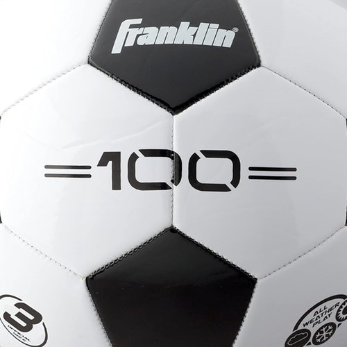 Franklin Sports Soccer Balls - Youth & Adult Sizes 3, 4, 5 | Single & Bulk Packs - Classic Black & White