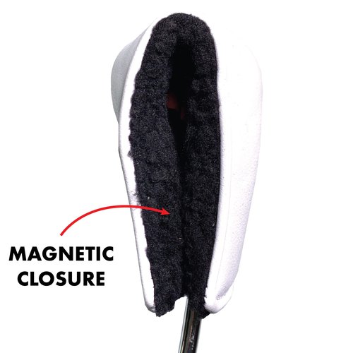 Team Golf NCAA Maine Tour Blade Putter Cover (White) - Printed Team Golf NCAA Tour Blade Putter Cover (White), Fits Most Blade Putters, Scotty Cameron, Taylormade, Odyssey, Titleist, Ping, Callaway