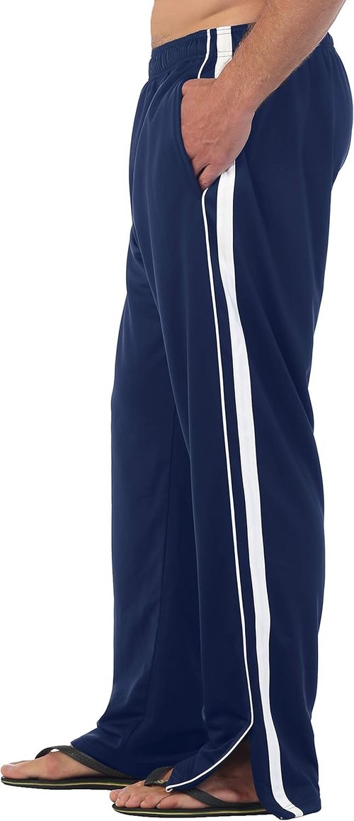 Gioberti Men's Athletic Track Pants - Comfortable Fit with Zip Bottoms | Perfect for Active Lifestyle