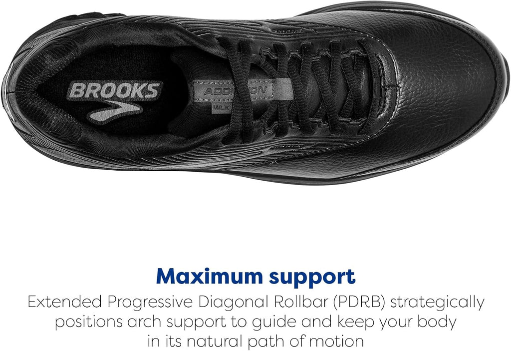 Brooks Women's Addiction Walker 2 - Comfortable Walking Shoe for All-Day Support | Black/White
