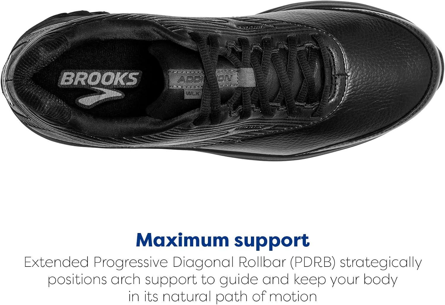 Brooks Women's Addiction Walker 2 - Comfortable Walking Shoe for All-Day Support | Black/White